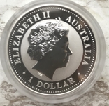 Набор монет Австралийский лунар I серии, 1 доллар с позолотой, 12 шт., серебро, photo number 7