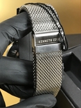 Годинник наручний сталевий з шкіряним ремінцем Kenneth Cole, numer zdjęcia 5