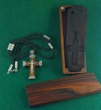 Exclusive handmade cross with packaging made of precious wood, photo number 3