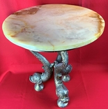 Table, vase stand, volumetric casting, Dolphins, onyx, Europe, photo number 3