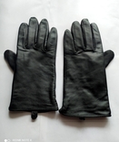 Новые кожаные женские утепленные перчатки Нema Германия, флис р L, фото №3