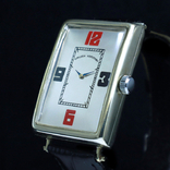 Вінтажний механічний наручний годинник Wаndolec, Tanke форма, Gruen механізм, з мельхіору, photo number 2