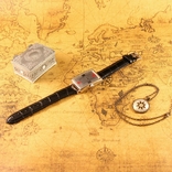 Вінтажний механічний наручний годинник Wаndolec, Tanke форма, Gruen механізм, з мельхіору, photo number 3