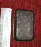 Старинный портсигар из черепахи, золото, серебро, фото №3