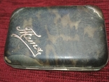 Старинный портсигар из черепахи, золото, серебро, фото №8