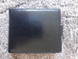 Компактный мужской кожаный кошелек PETEK (черный), фото №3