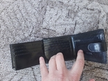 Компактный мужской кожаный кошелек PETEK (черный), фото №5