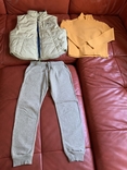 Комплект тёплый: жилет, штаны Mothercare, гольф, 7-9 лет, фото №6