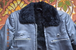 Air Force Flight Jacket, Pilot or Tanker. For a motorcycle. From the USSR. Length 75 cm. Shoulders 48 cm., photo number 10