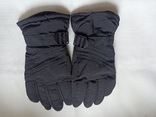 Thinsulate мужские термо зимние теплые мужские перчатки черные флис, фото №4