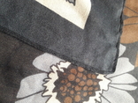 Большой утепленный платок Цветочный сад с подписью, 111/108 см, photo number 5