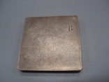 Портсигар гравировка ВС серебро 875 проба голова вес 64,1 г размер 6,2х6,1 см, фото №8