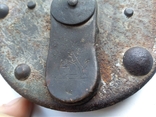 Antique barn lock with brass plates The brand is similar to Demidov's Sobol, photo number 3