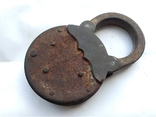 Antique barn lock with brass plates The brand is similar to Demidov's Sobol, photo number 6