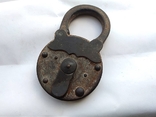Antique barn lock with brass plates The brand is similar to Demidov's Sobol, photo number 13