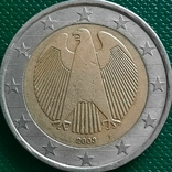 Німеччина 2 євро / 2003 / Мітка монетного двору "F" - Штутгарт, photo number 2