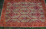 The carpet is woolen. Azeri. From the USSR. Red. 222 x 147 cm. No. 2, photo number 4