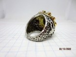 Women's handmade ring with natural stones, black onyx, photo number 9