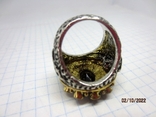 Women's handmade ring with natural stones, black onyx, photo number 13