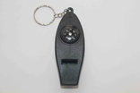 Туристический брелок компас, свисток, термометр, лупа 4 в 1 black (1131), фото №8
