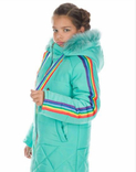 Зимняя куртка для девочки "Радуга"., фото №2