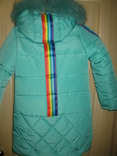 Зимняя куртка для девочки "Радуга"., фото №4