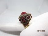 Handmade women's ring with natural stones, photo number 2