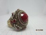 Handmade women's ring with natural stones, photo number 12