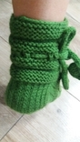 Носки НОСОЧКИ *Зеленные Листочки* домашняя обувь Следки Шкарпетки, фото №5