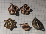 5 different used earrings. Crowbar, photo number 3