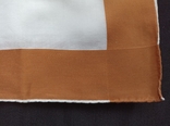 Носовик № 4 -л7 носовичок чоловічий білий/різнокольоровий ручна підрубка краю, фото №7
