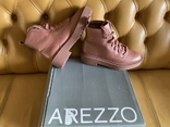 Ботинки Arezzo, новые, натуральная кожа, р.36, коралловые, фото №2