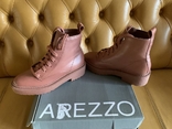 Ботинки Arezzo, новые, натуральная кожа, р.36, коралловые, фото №4