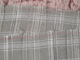 Небольшой отрез ткань оливковая в клеточку ширина 73 длина 104 см, фото №8