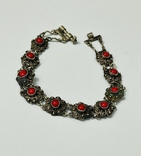 Bracelet silver scan filigree coral, photo number 7