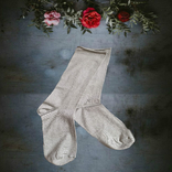 Женские носки с люрексом серебро серые без резинки 37-39, фото №2
