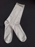 Женские носки с люрексом серебро серые без резинки 37-39, фото №3