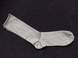 Женские носки с люрексом серебро серые без резинки 37-39, фото №4