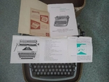 Немецкая печатная машинка Rheinmetall в кофре с документами и инструкцией, фото №6