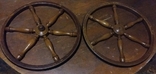 Пара старинных дубовых колес. Германия, фото №2