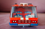 Винтажная игрушка заводная жесть СССР, машинка Пожарная Ватутина 80-х, фото №3