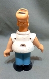 Homer Le Simpson Figurine Simpson Rubber Prickly Plastic All Movable Vintage, photo number 4