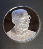 Монетовидная медаль в честь президента Италии SANDRO PERTINI, фото №2