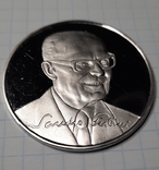 Монетовидная медаль в честь президента Италии SANDRO PERTINI, фото №7