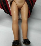Винтажная паричковая кукла 50-х годов Италия, фото №8