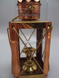 Hand-held lamp Holland lantern Netherlands metal glass height 25.5 cm, photo number 7
