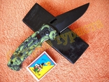 Нож складной Green Skull клипса полуавтоматический, photo number 3