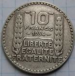 Франция 10 франков, 1934, фото №2