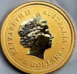 Золотая монета 5 dollars Australia 2002, photo number 2