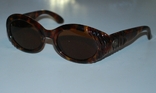 Винтаж, оригинальные солнцезащитные очки Rochas, Франция, имитация панцыря черепахи., фото №2